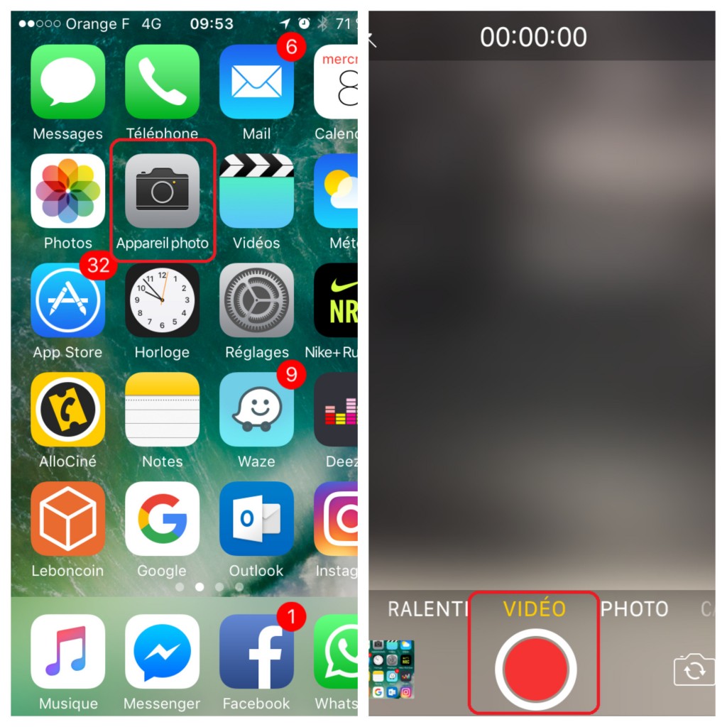 comment envoyer une grosse video iphone