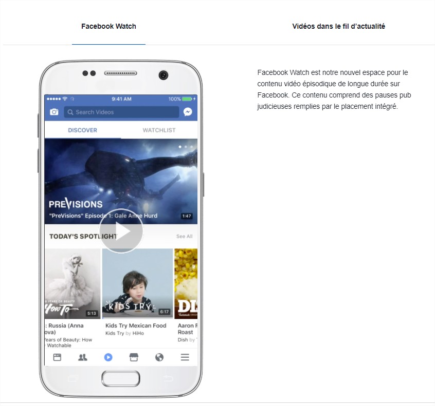 Publicités vidéo intégrées sur Facebook  Facebook Business - Google Chrome