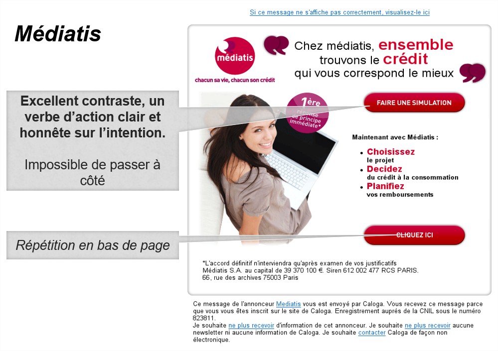 Call to action bonne pratique