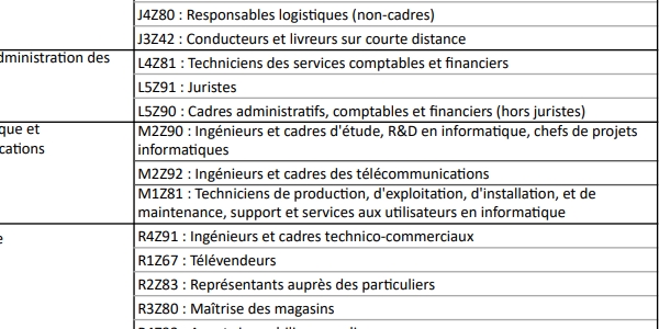 Transco : des métiers du digital sont déjà présents sur la liste publiée par la Direccte de l'Occitanie. 