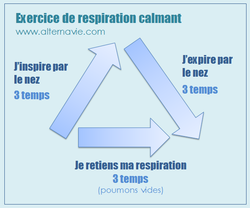 Cet exercice de respiration vous aidera à vous détendre avant votre prise de parole en public : inspirez par le nez, retenez votre respiration puis expirez par le nez. 