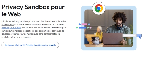 Le but de la Privacy Sandbox est clair : à la base, elle visait à supprimer les cookies tiers. 