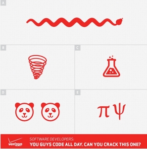 Avec ce message codé, Verizon s'est directement adressée aux Développeurs Software.