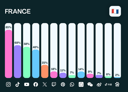 Instagram est le principal réseau social utilisé pour les campagnes d'influence marketing. 