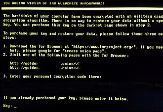 Bien connu, le rançongiciel GoldenEye peut être détecté par les IA.