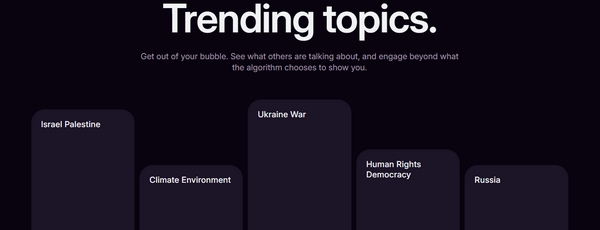 W propose une liste de sujets tendance que vous pouvez choisir de suivre, ou non. 