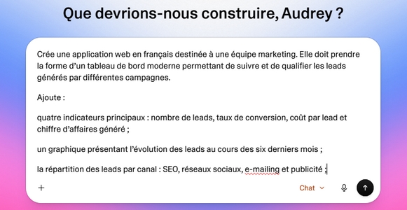 automatisation marketing nocode via l'IA : Lovable fait partie des outils les plus intuitifs.